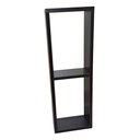 Ver imagem 4 de Nicho Duplo Organizador Mdf Sala Banheiro Escritório Quarto - Preto