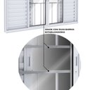 Ver imagem 6 de Janela Veneziana de Alumínio com Grade 4 Folhas Móveis e 2 Fixas 120x150cm Lucasa Ideale Branco
