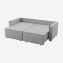 Ver imagem 5 de Sofá Cama Retrátil e Reclinável Onix 220 Cm Scott Cinza Grafite