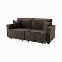 Ver mais imagens de Sofá Cama Retrátil e Reclinável Onix 220 Cm Joli Marrom Café
