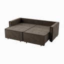 Ver imagem 6 de Sofá Cama Retrátil e Reclinável Onix 220 Cm Joli Marrom Café