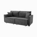 Ver imagem 5 de Sofá Cama Retrátil e Reclinável Onix 220 Cm Joli Cinza Grafite