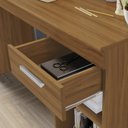 Ver imagem 4 de Escrivaninha Mesa Escritório 108cm 1 Gaveta Office Nt 2070