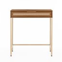 Ver imagem 1 de Escrivaninha Penteadeira Square 1 Gaveta 70 Cm X 48 Cm Louro Freijó - Telinha Rattan
