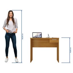 Mesa de Escritório 90cm 1 Gaveta Office Nt 2000 - 8