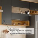 Ver imagem 5 de Cozinha Modulada Compacta 4 Peças 8 Portas MDF 280cm Itália Espresso Móveis