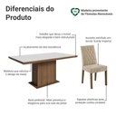 Ver imagem 4 de Conjunto Sala de Jantar Tampo de Madeira 6 Cadeiras Rustic/Branco/Imperial Luso Madesa
