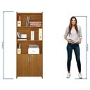 Ver imagem 7 de Armário para Escritório Semi-Aberto 2 Portas com Chave Marrom