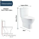 Ver imagem 2 de Vaso Sanitario Adamas Caixa Acoplada Adm-730