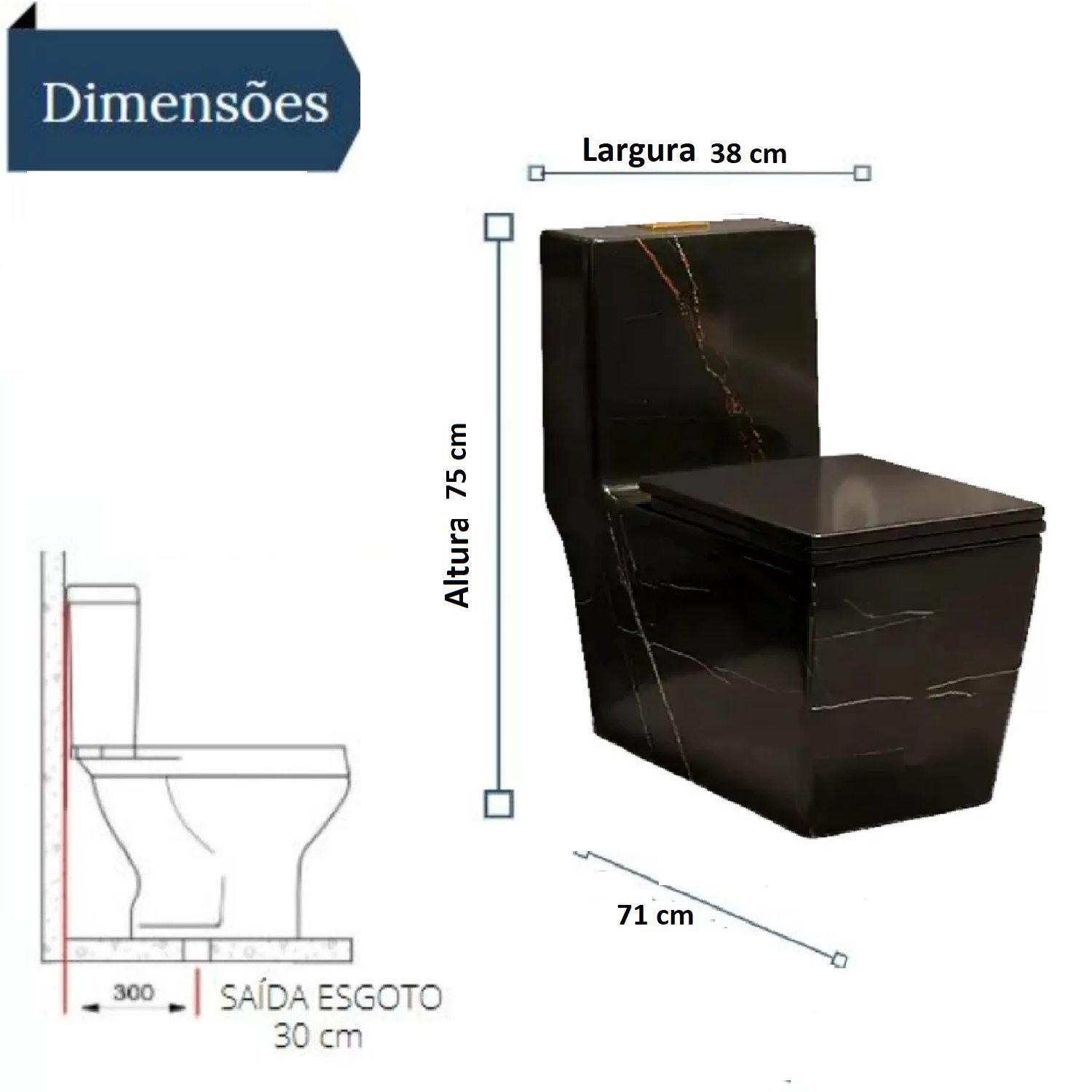 Vaso Sanitario Adamas Monobloco Adm-870mb - 2