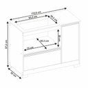 Ver imagem 3 de Balcão para Fogão Cook Top de 5 Bocas com Gavetão Branco/New