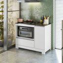 Ver imagem 1 de Balcão para Fogão Cook Top de 5 Bocas com Gavetão Branco/New