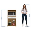Ver imagem 5 de Balcão Multuso para Forno e Microondas 2 Portas Nt 3070 Laranja/Freijo Trend/Branco New