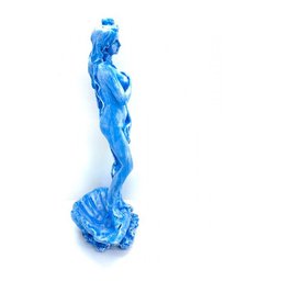 Imagem Deusa Afrodite Azul Claro Escultura Resina Estatua 27 Cm - 2