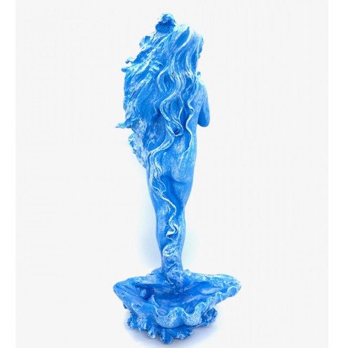 Imagem Deusa Afrodite Azul Claro Escultura Resina Estatua 27 Cm - 3