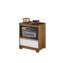 Ver imagem 3 de Balcão para Cooktop 4 Bocas Nt 3110 Laranja/Freijo Trend/Branco New