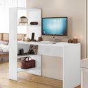 Ver imagem 5 de Mesa Office Escrivaninha com Torre e Prateleiras Nt 2105