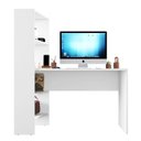 Ver imagem 7 de Mesa Office Escrivaninha com Torre e Prateleiras Nt 2105 123,2cm Branco New
