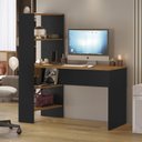 Ver imagem 2 de Mesa Office Escrivaninha com Torre e Prateleiras Nt 2105