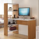 Ver imagem 5 de Mesa Office Escrivaninha com Torre e Prateleiras Nt 2105