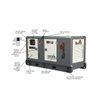 Gerador Diesel Cabinado Silencioso 20KVA 220V com ATS Interno TDMG25SE3D-ATS Toyama - 2