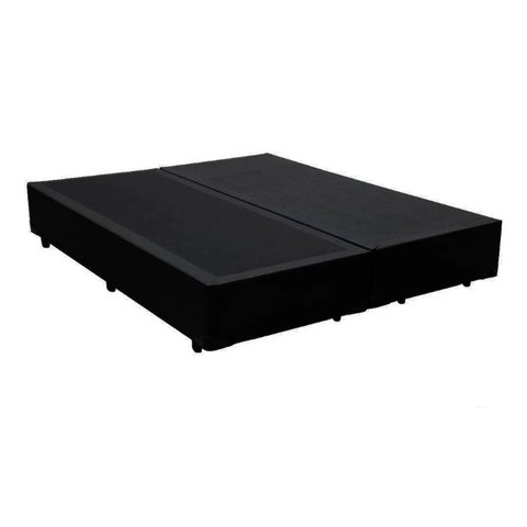 Base Box Bipartido Sonho Perfeito Sintetico Preto 40x69x188