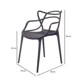 Conjunto com 4 Cadeiras para Sala de Jantar Allegra - 4 Conjunto com 4 Cadeiras para Sala de Jantar Allegra - 4