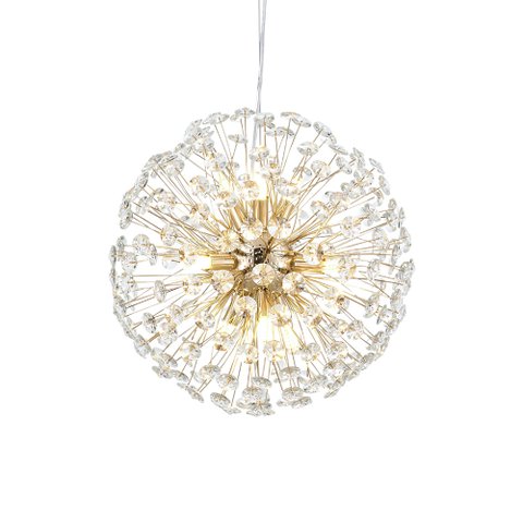 Lustre Pendente Astraled Buna Pt-1044 Dourado Brilho G9 Bivolt Dourado Pt-1044