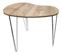 Ver imagem 4 de Mesa de Jantar Orgânica Escritório 2 Lugares 90x60 Escrivaninha Home Office Pés Agulha Floresta