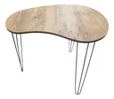 Ver imagem 2 de Mesa de Jantar Orgânica Escritório 2 Lugares 90x60 Escrivaninha Home Office Pés Agulha Floresta