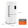 Geladeira Brastemp Frost Free Inverse 588 litros Branca com Smart Bar BRE85AB 110V - 11