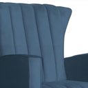 Ver imagem 6 de Poltrona Amamentação Balanço Quarto Descanso Grécia Linho Linho Azul