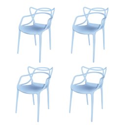 Conjunto com 4 Cadeiras para Sala de Jantar Allegra - 1