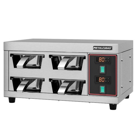 Conservador de Proteinas Elétrico Metalcubas 4 Cubas de Encosto 220V Mcp 4 e