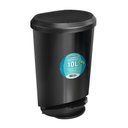 Ver imagem 1 de Lixeira Cesto de Lixo Plástico 10litros Tampa Pedal Preto