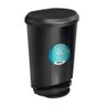 Lixeira Cesto de Lixo Plástico 10litros Tampa Pedal Preto - 1