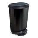 Ver imagem 2 de Lixeira Cesto de Lixo Plástico 10litros Tampa Pedal Preto