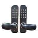 Ver imagem 1 de Fechadura Digital S701-2 Mecânica Senha Chave para Portas Aço Inoxidável IP68 Preto