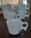 Ver imagem 6 de Kit Jogo 6 Xicaras Café/chá 200ml Cabo Prático -porcelana(2)