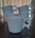 Ver imagem 4 de Kit Jogo 6 Xicaras Café/chá 200ml Cabo Prático -porcelana(2)