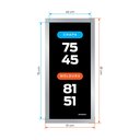 Ver imagem 2 de Chapa Vitrocerâmica 75 X 45 Cm / com Furo para Saída da Chaminé / com Moldura Inox / Fogão a Lenha