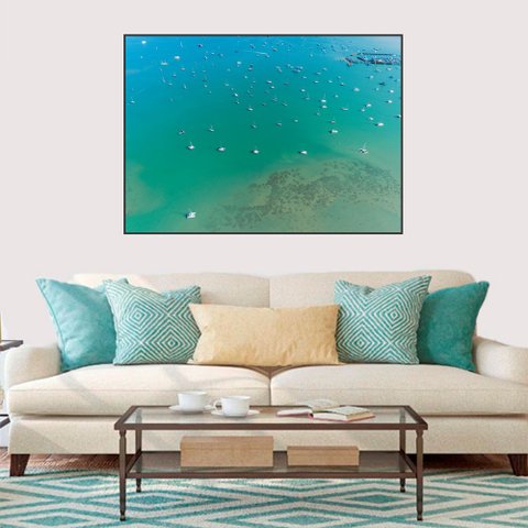 Quadro Canvas Barcos no Mar 1,00x1,30