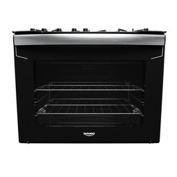 Fogão 5 Bocas de Embutir Diplomata com Mesa de Vidro Dako Bivolt Preto - 6