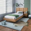 Ver imagem 1 de Cama Solteiro Suspensa C/ Cabeceira e Mesa de Apoio Mel