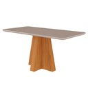 Ver imagem 2 de Mesa para Sala de Jantar Maite 160 cm com 6 Cadeiras Fernanda Cimol Nature/Off White/Joli Mesa Maite