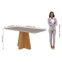 Ver imagem 5 de Mesa para Sala de Jantar Maite 160 cm com 6 Cadeiras Fernanda Cimol Nature/Off White/Joli Mesa Maite