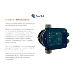 Controlador de Pressão Lepono Dsk-4 Monofásico 127v Azul 127 (m) - 2