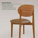 Ver imagem 7 de Conjunto Sala de Jantar Mesa 180x90cm 6 Cadeiras em Madeira Maciça com Assento Estofado Jade