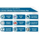 Ver imagem 2 de Colchão P/berço D18 Baby Flex Infantil - 60x130x10 - Orthoflex
