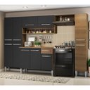Ver imagem 1 de Cozinha Completa Emilly Preto com Armário e Balcão Madesa